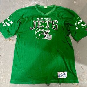 Late 70s/80s champion New York Jets jersey style shirt - in vintage condition